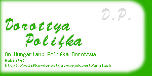 dorottya polifka business card